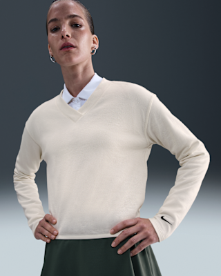 Женские  Nike V-Neck Long-Sleeve Golf Top