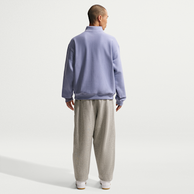 Maglia in fleece con zip a 1/4 Nike Solo Swoosh – Uomo