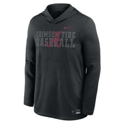 Alabama Dugout Men's Nike Dri-FIT College Long-Sleeve Hooded Top from Nike - $80