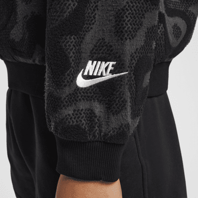 Nike Sportswear Big Kids' Oversized Fleece Crew-Neck Sweatshirt