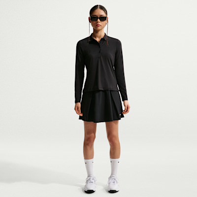 나이키 골프 클럽 여성 드라이 핏 UV 긴팔 골프 폴로