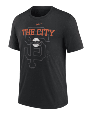 Nike /black San Francisco Giants Rewind 3/4-sleeve T-shirt At