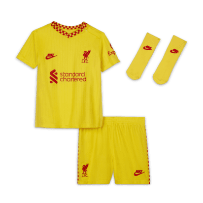 liverpool yellow away kit