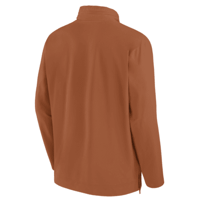 Texas Longhorns Sideline Coach Men's Nike College 1/2-Zip Hooded Jacket