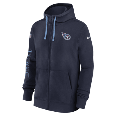 Tennessee Titans Sideline Team Issue Club Men's Nike Full Zip Hoodie