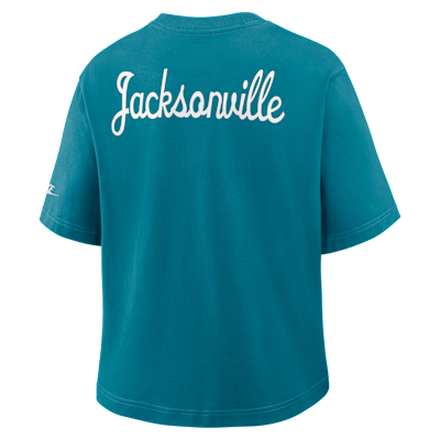 Jacksonville Jaguars Rewind Pocket Boxy Women's Nike NFL T-Shirt