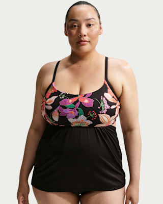 Женские  Nike Swim Layered Tankini (Plus Size)