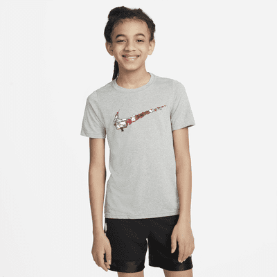 Playera de entrenamiento para niños talla grande Nike Dri-FIT