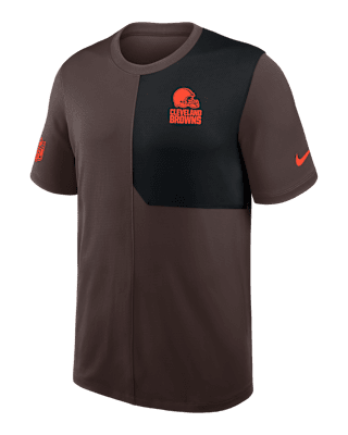 Мужские  Cleveland Browns Sideline Coach Nike Dri-FIT NFL Top