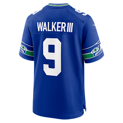 Jersey Nike de la NFL Game para hombre Kenneth Walker III Seattle Seahawks 50th Anniversary
