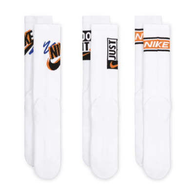 Calze Nike Everyday Plus di media lunghezza (3 paia)