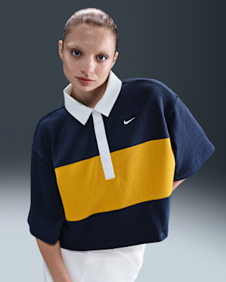 Женские шорты Nike Sportswear Oversized Short-Sleeve Polo Top