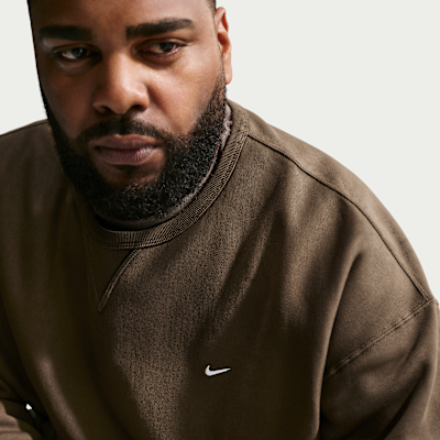 Sudadera de cuello redondo de tejido Fleece para hombre Nike Solo Swoosh