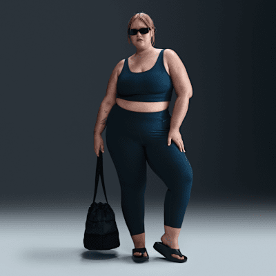 Nike Zenvy Rib Women's Gentle-Support High-Waisted 7/8 Leggings (Plus Size)