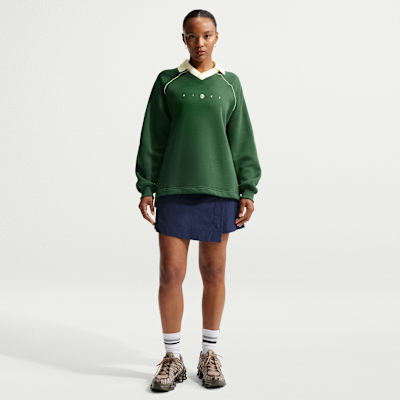 Nike Sportswear Phoenix Fleece Women's Oversized Graphic Polo Top