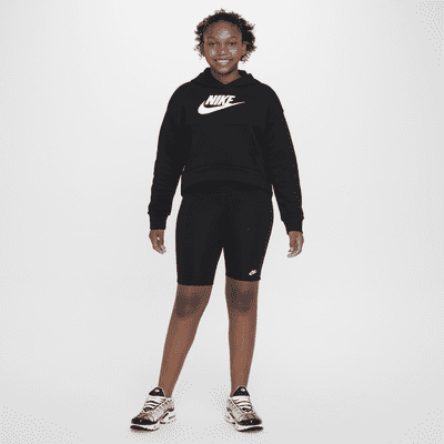 Nike Sportswear Big Kids' (Girls') High-Rise 9" Bike Shorts (Extended Size)