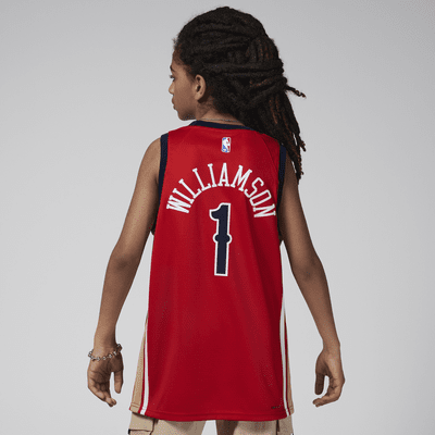 Zion Williamson New Orleans Pelicans 2023/24 Statement Edition Older Kids' Jordan Dri-FIT NBA Swingman Jersey