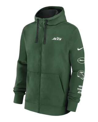 Мужское худи New York Jets Club Nike NFL Full-Zip Hoodie