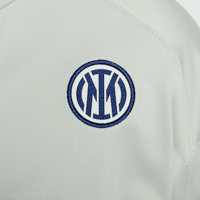 Maskinstrikket Inter Milan Strike Nike Dri-FIT-fodboldtracksuit til mindre børn