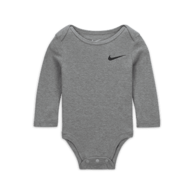 Nike Essentials Baby (0-9M) 3-Piece Bodysuit Set