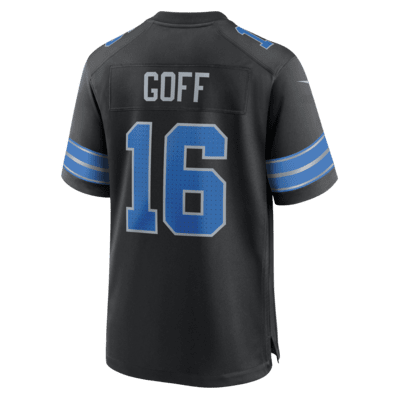 Jersey de fútbol americano Nike de la NFL Game para hombre Jared Goff Detroit Lions