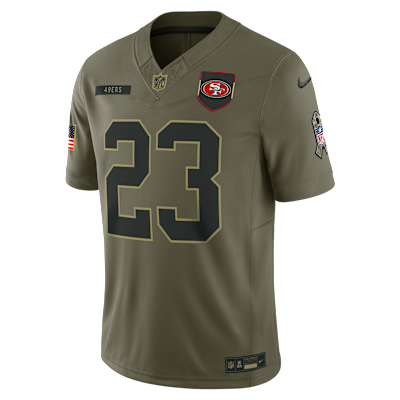 Christian McCaffrey San Francisco 49ers Salute to Service Men's Nike Dri-FIT NFL Limited Jersey