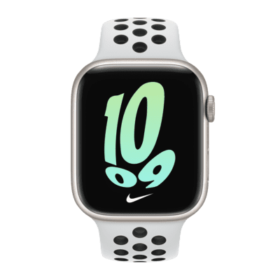 Apple Watch Series 7 (GPS) With Nike Sport Band 45mm Starlight 