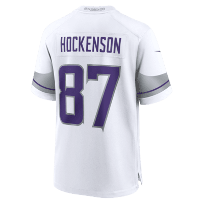 T.J. Jersey para el partido de la NFL Nike para hombre Hockenson Minnesota Vikings