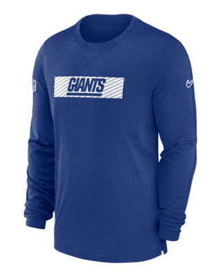 Мужские  New York Giants Sideline Player Team Issue Men’s Nike Dri-FIT Long-Sleeve Top