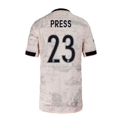 Christen Press Angel City FC 2025 Stadium Away Big Kids' Nike Dri-FIT NWSL Replica Jersey