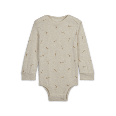 Nike Baby Essentials Baby (12-24M) Long Sleeve Bodysuits (3 Pack)