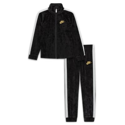 nike black velour lounge pants