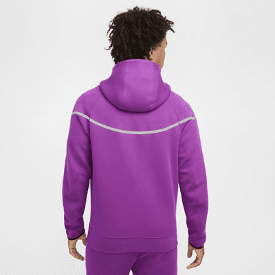 Veste à zip en tissu Fleece à motifs réfléchissants Nike Tech Windrunner pour homme