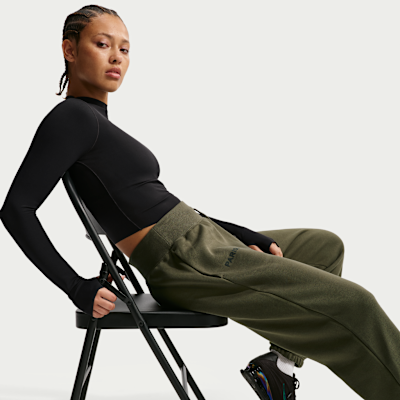 Paris Saint-Germain Phoenix Fleece Nike Yüksek Belli Oversize Kesimli Kadın Futbol Eşofman Altı