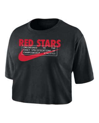 Женская футболка Chicago Red Stars Nike Dri-FIT Soccer Cropped