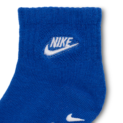 Nike Baby (3-6M) Logo Gripper Socks (4 Pairs)
