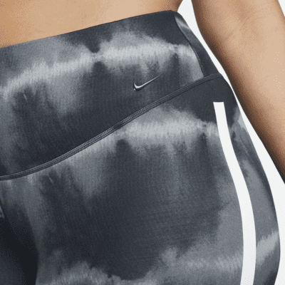 Shorts de entrenamiento estampados de tiro medio de 18 cm para mujer (talla grande) Nike One Luxe