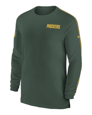 Мужские  Green Bay Packers Sideline Coach Nike Dri-FIT NFL Long-Sleeve Top