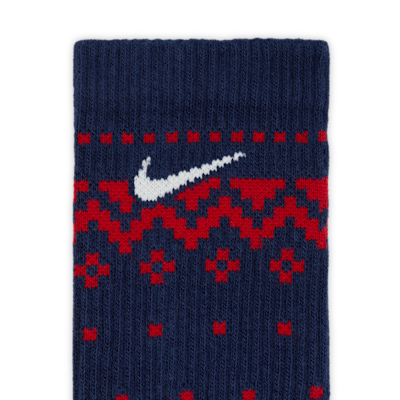 Nike Everyday Plus Cushioned Winter Wonderland Crew Socks (2 Pairs)