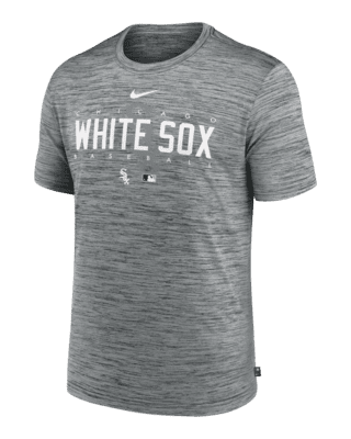 CHICAGO WHITE SOX black Nike Dri Fit Logo MLB Baseball short sleeve t shirt  XL