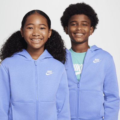 Nike Sportswear Club Fleece Big Kids' Full-Zip Hoodie