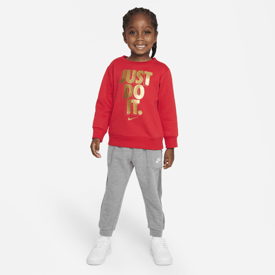 Sudadera de cuello redondo infantil Nike Just Do It Gifting Crewneck