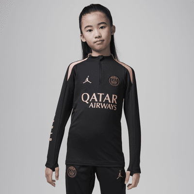 Paris Saint-Germain Strike Third Older Kids' Jordan Dri-FIT Football Drill Top