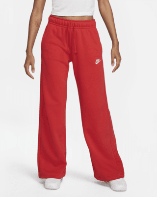 Женские  Nike Sportswear Club Fleece Mid-Rise Wide-Leg Sweatpants