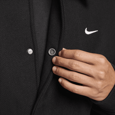 Chamarra universitaria de lana para hombre Nike Solo Swoosh