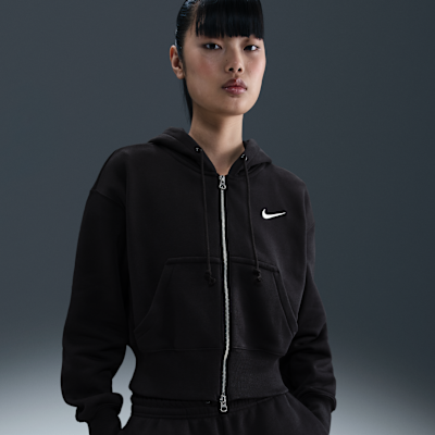 Nike Sportswear Phoenix Fleece Women's Loose Full-Zip Cropped Hoodie