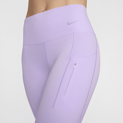 Legging taille mi-haute à maintien supérieur et coupe longue avec poches Nike Go pour femme