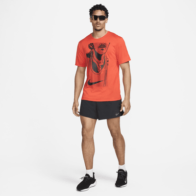 Playera de correr de manga corta para hombre Nike Rise 365 Run Energy