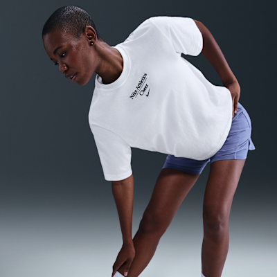 Playera de corte cuadrado para mujer Nike Cheer