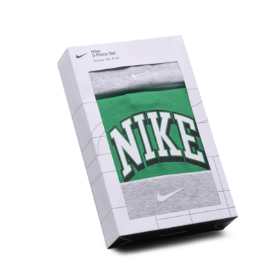 Conjunto de enterito de 3 piezas para bebé Nike